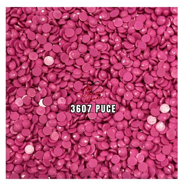 Diamond Dander: 3607 Puce - 2.8mm Round Drill