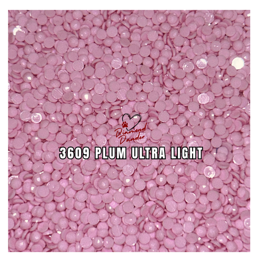 Diamond Dander: 3609 Plum Ultra Light - Round Drill