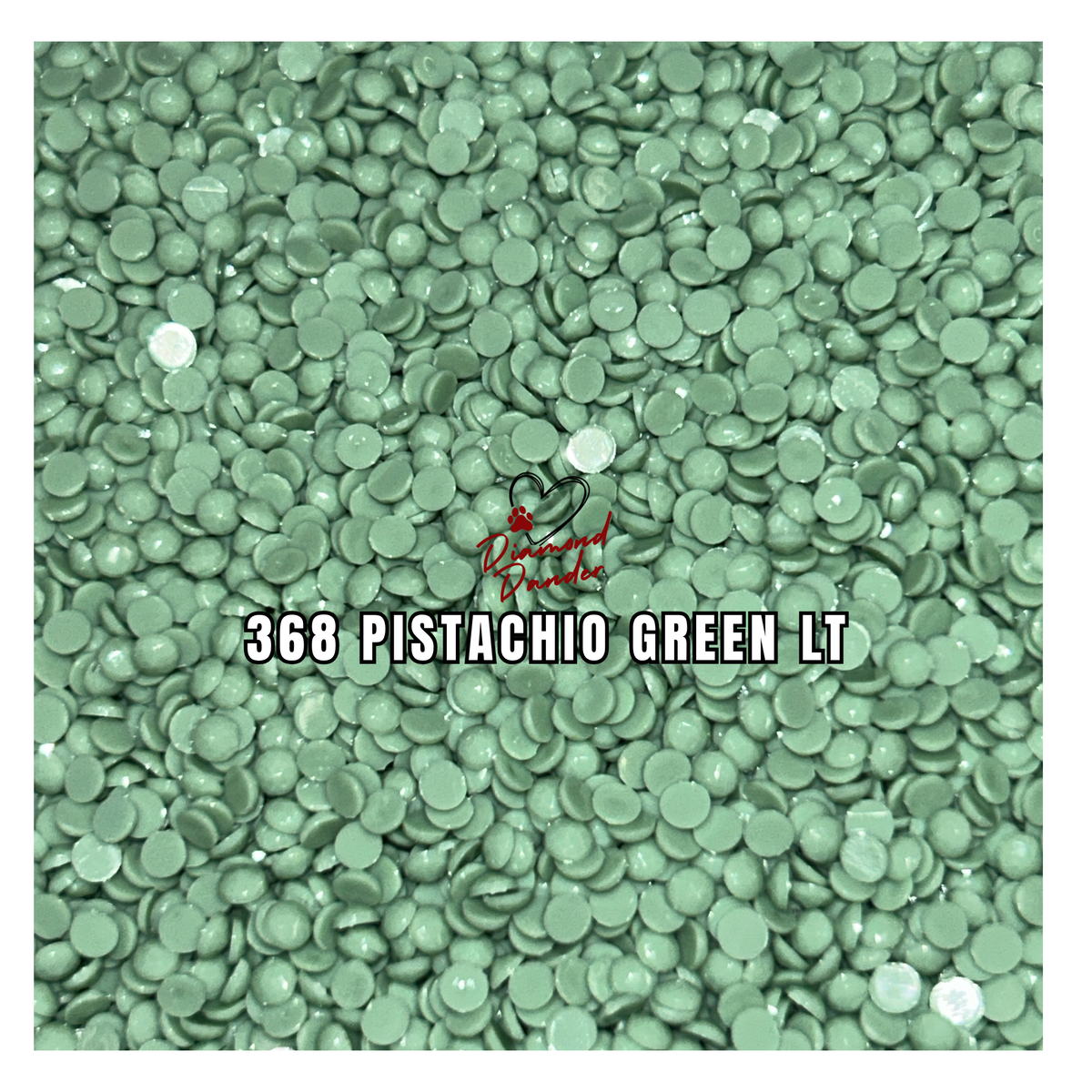 Diamond Dander: 368 Pistachio Green Lt - Round Drill