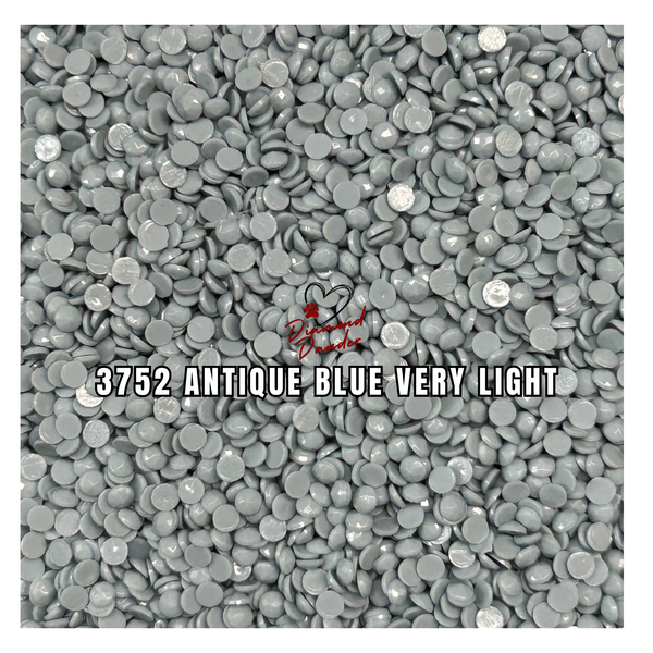 Diamond Dander: 3752 Antique Blue Very Light - 2.8mm Round Drill