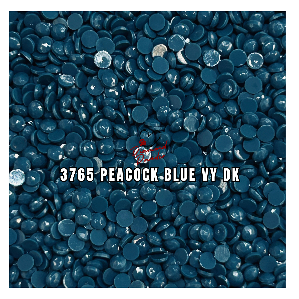 Diamond Dander: 3765 Peacock Blue Vy Dk - Round Drill