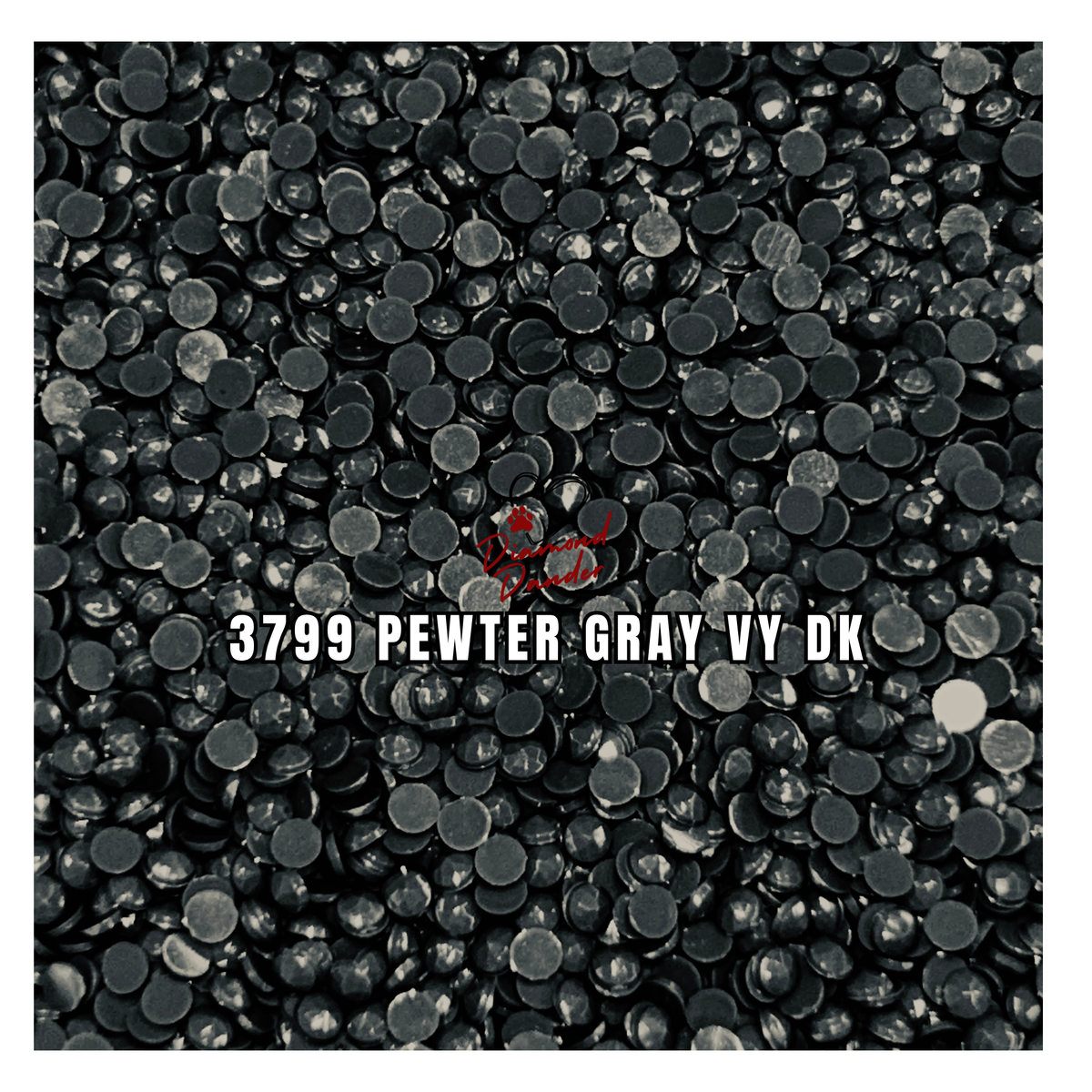 Diamond Dander: 3799 Pewter Gray Vy Dk - Round Drill