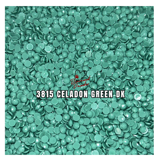 Diamond Dander: 3815 Celadon Green Dk - Round Drill