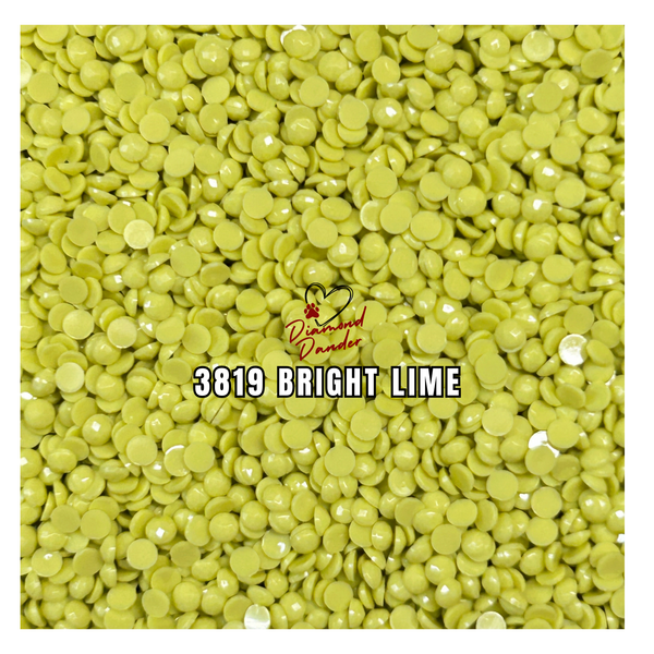 Diamond Dander: 3819 Bright Lime - 2.8mm Round Drill