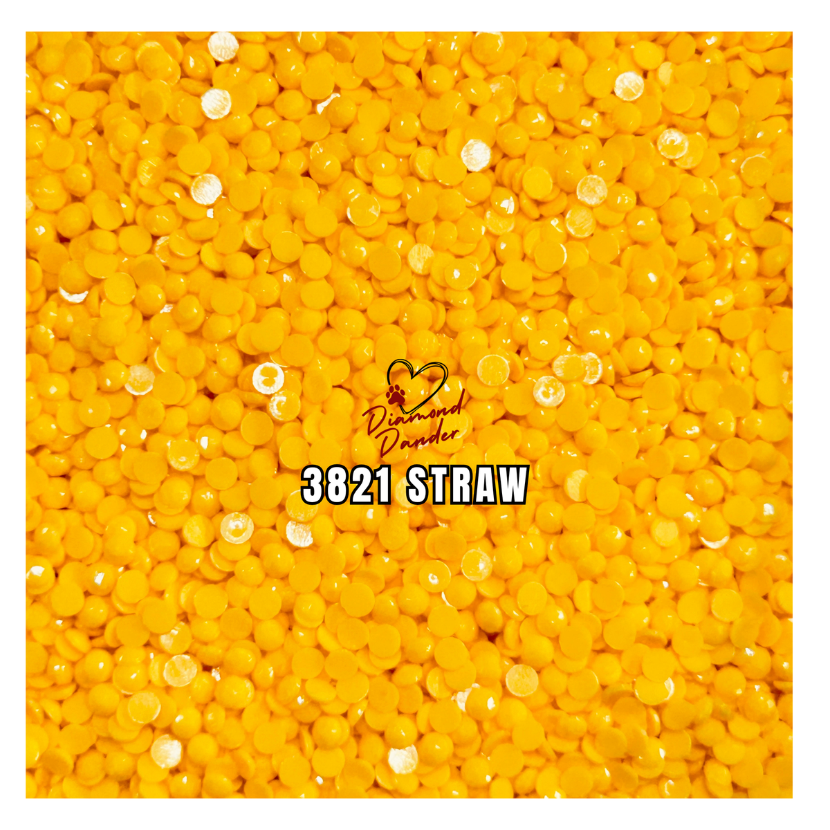 Diamond Dander: 3821 Straw - Round Drill