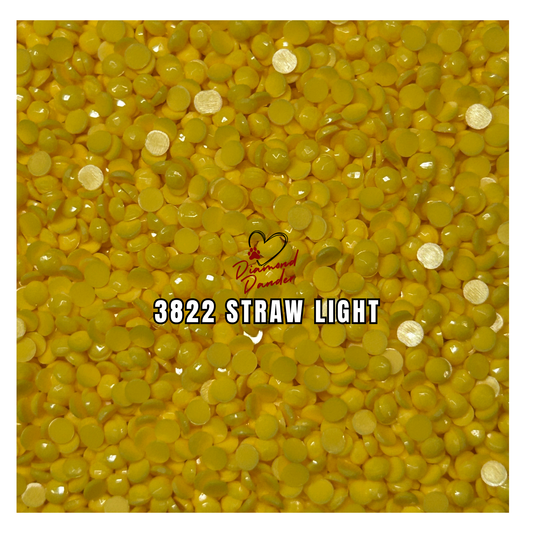 Diamond Dander: 3822 Straw Light - Round Drill