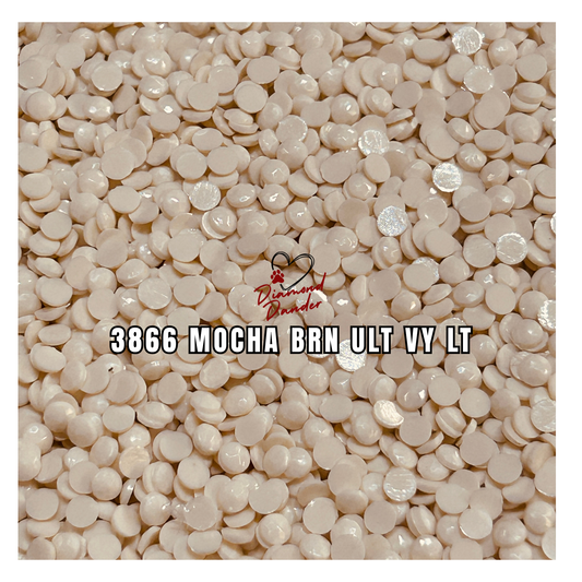 Diamond Dander: 3866 Mocha Brn Ult Vy Lt - Round Drill