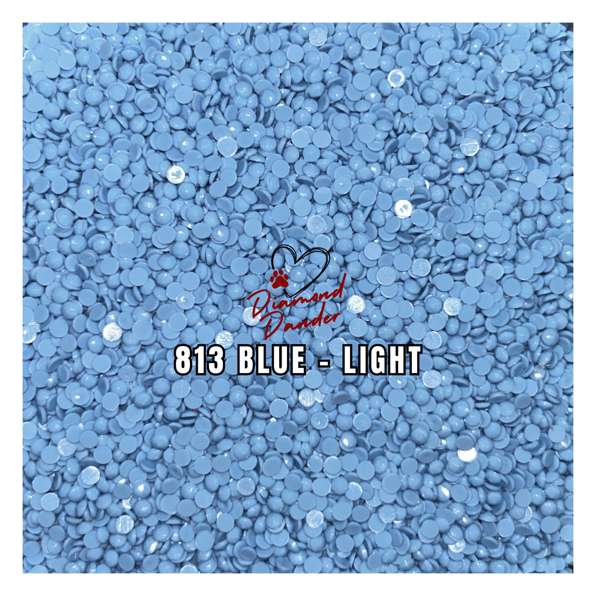 Diamond Dander: 813 Blue - Light -  Round Drill