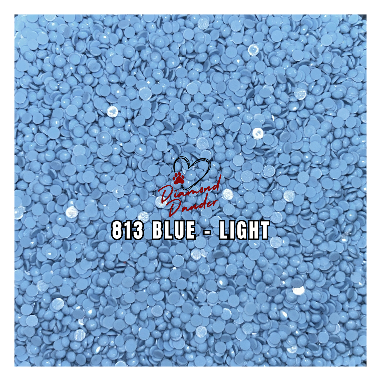 Diamond Dander: 813 Blue - Light -  Round Drill