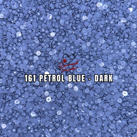 Diamond Dander: 161 Petrol Blue - Dark -  Round Drill