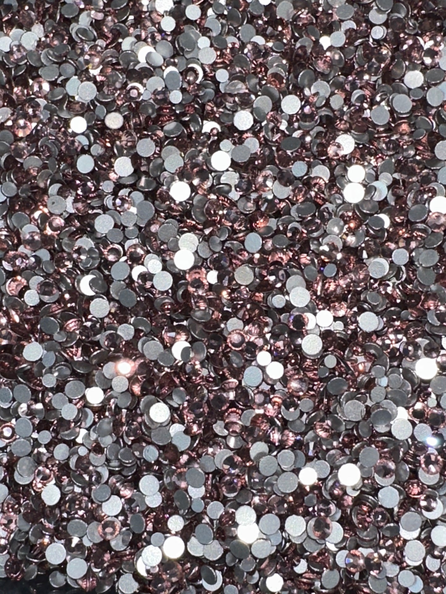 Diamond Dander: Filler Light Amethyst Glass Rhinestones