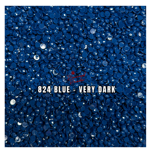 Diamond Dander: 824 Blue - Very Dark -  Round Drill