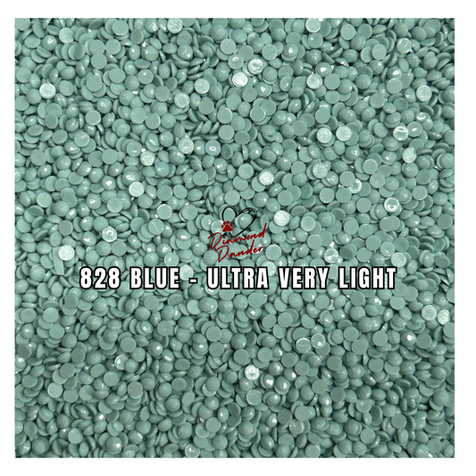 Diamond Dander: 828 Blue - Ultra Very Light -  Round Drill
