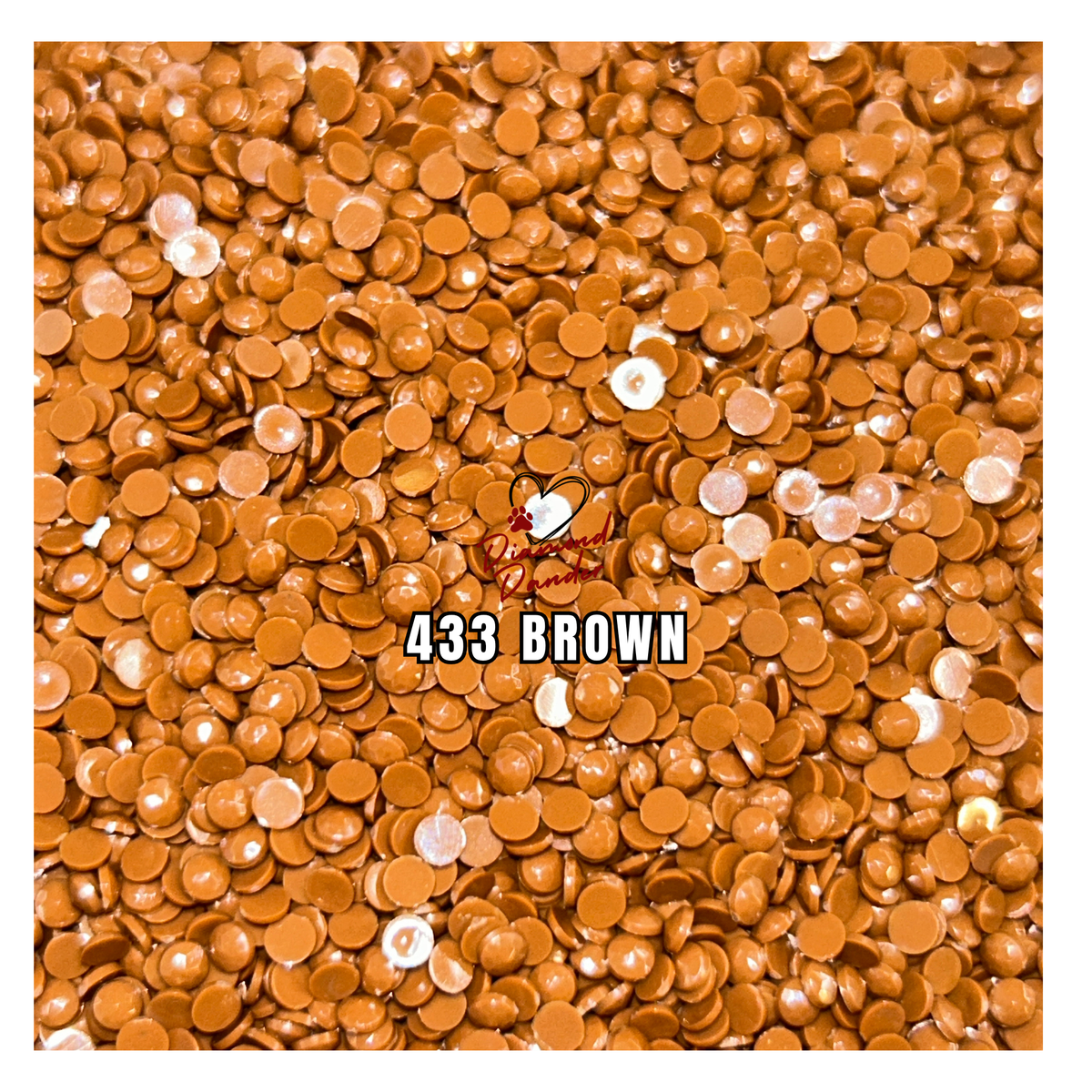 Diamond Dander: 433 Brown - Round Drill