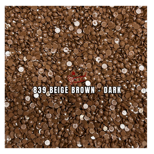Diamond Dander: 839 Beige Brown - Dark -  Round Drill