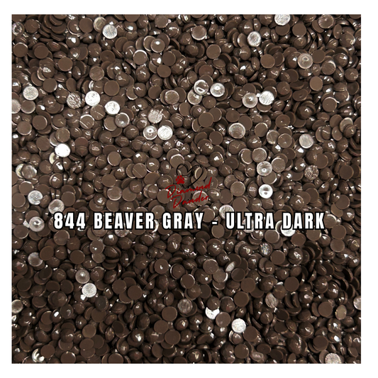Diamond Dander: 844 Beaver Gray - Ultra Dark -  Round Drill