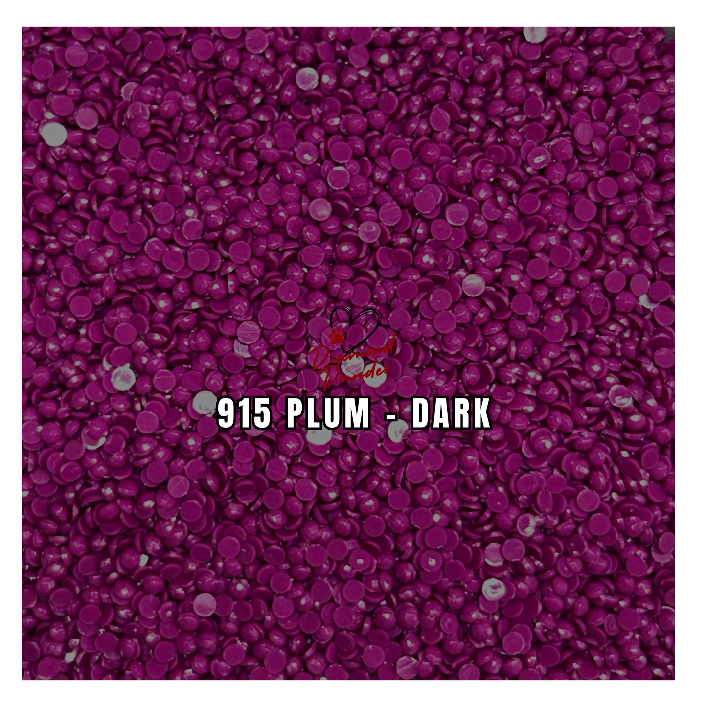 Diamond Dander: 915 Plum - Dark -  Round Drill