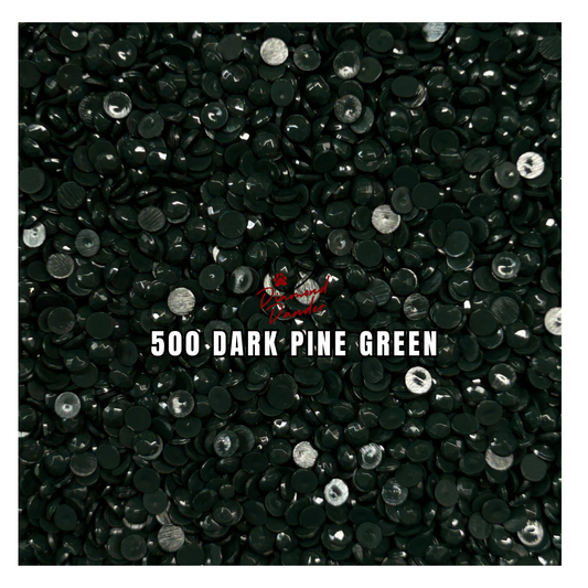 Diamond Dander: 500 Dark Pine Green - Round Drill