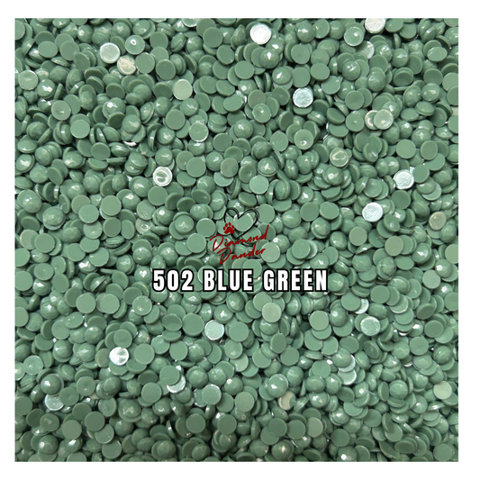 Diamond Dander: 502 Blue Green - Round Drill