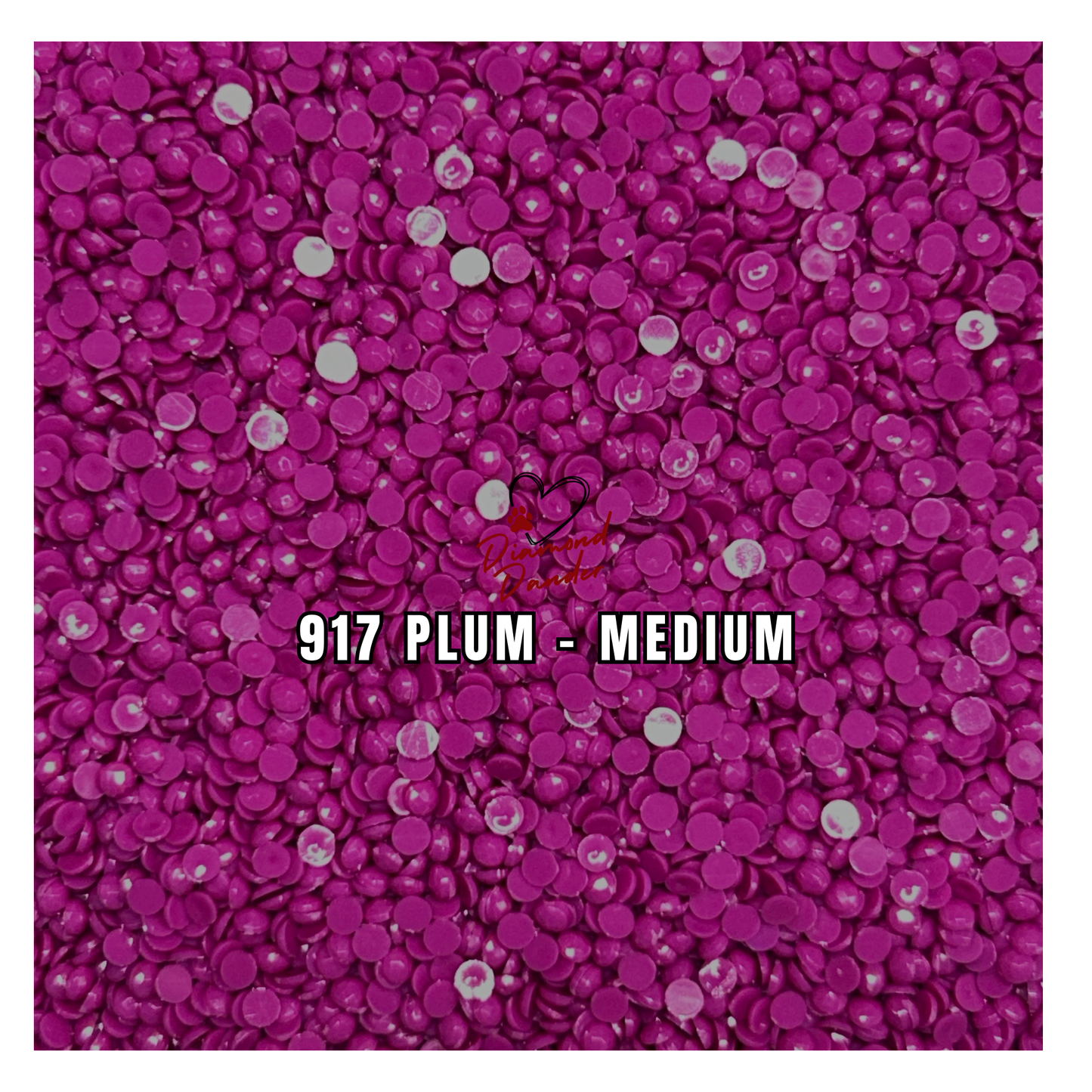 Diamond Dander: 917 Plum - Medium -  Round Drill
