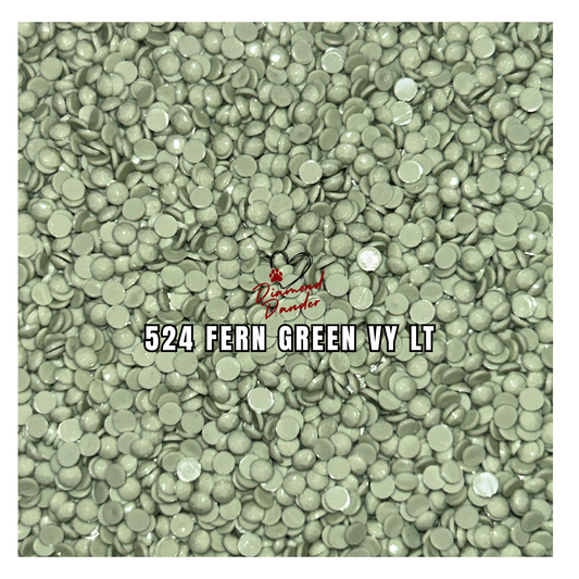 Diamond Dander: 524 Fern Green Vy Lt - Round Drill