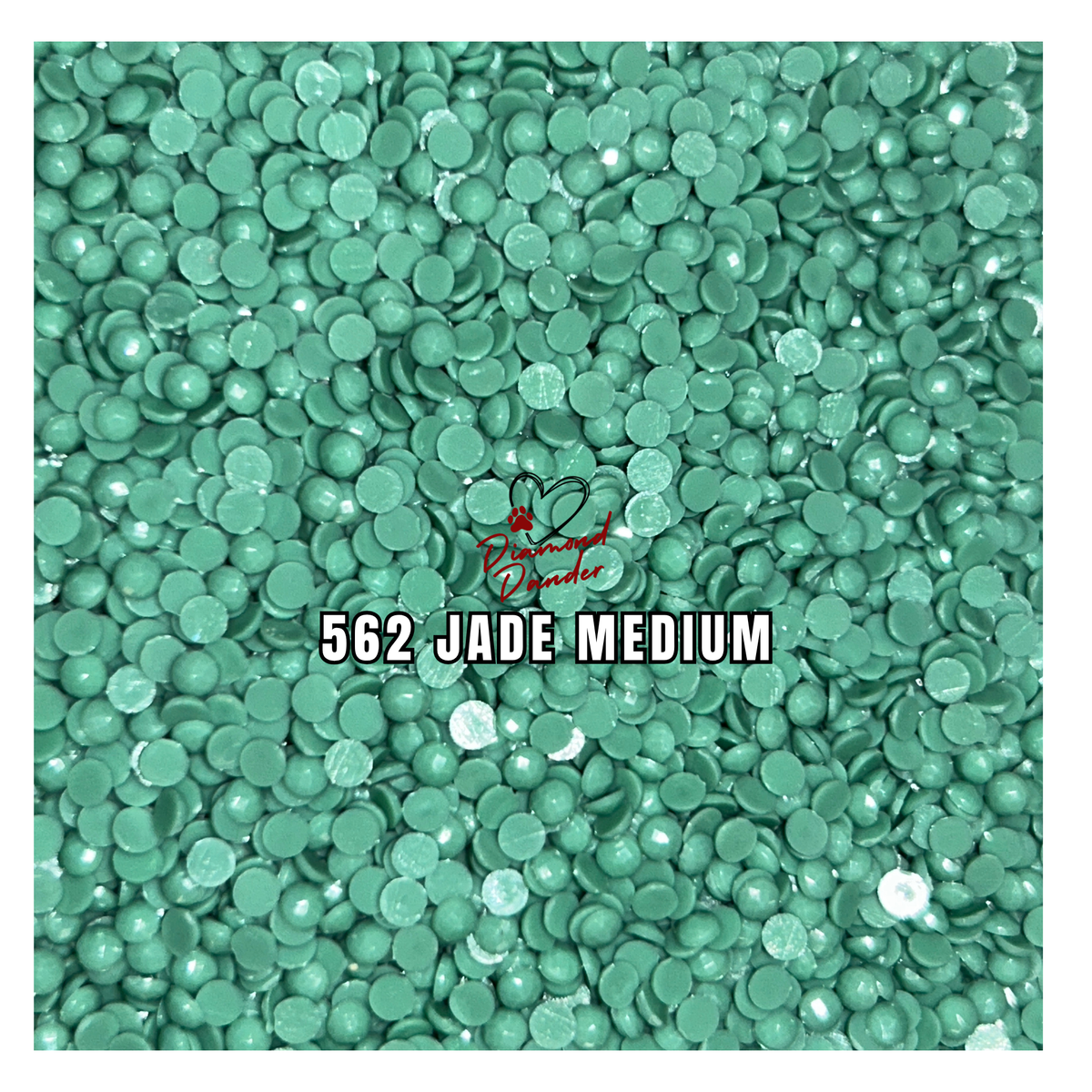Diamond Dander: 562 Jade Medium - Round Drill