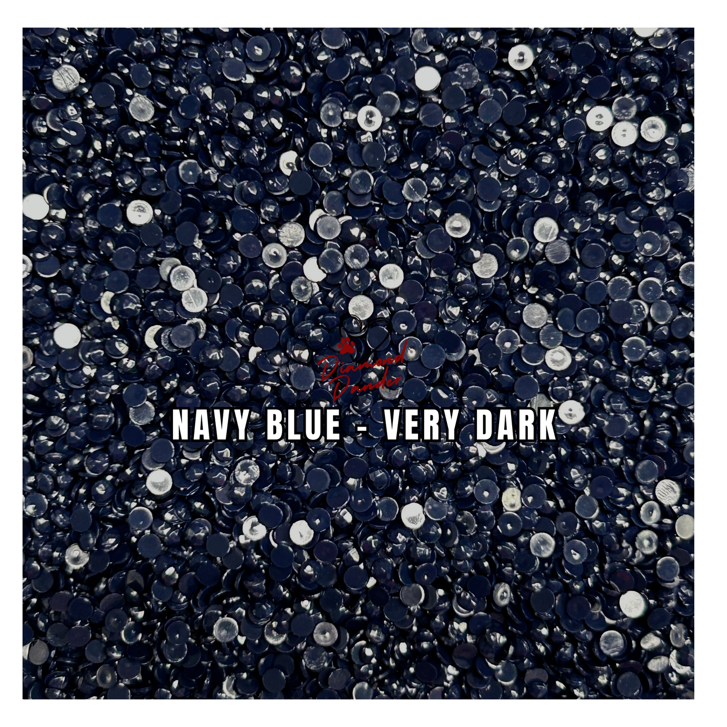 Diamond Dander: 939 	Navy Blue - Very Dark -  Round Drill