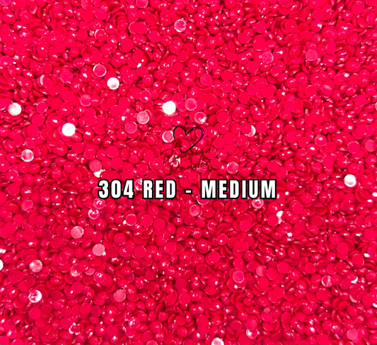 Diamond Dander: 304 Red - Medium -  Round Drill