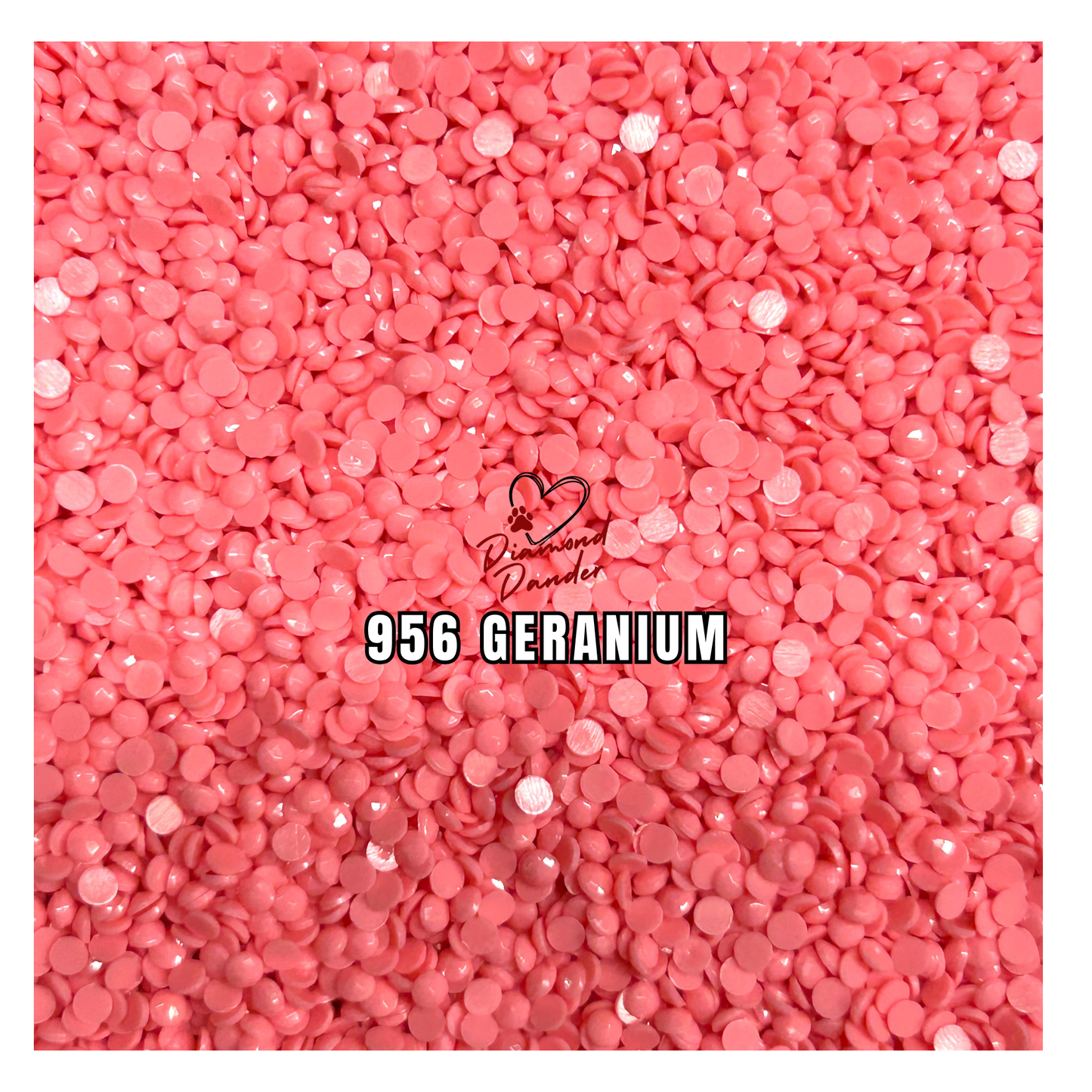 Diamond Dander: 956 Geranium -  Round Drill