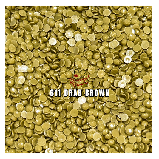 Diamond Dander: 611 Drab Brown - Round Drill