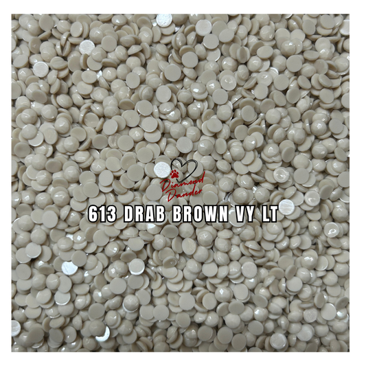 Diamond Dander: 613 Drab Brown Vy Lt - Round Drill
