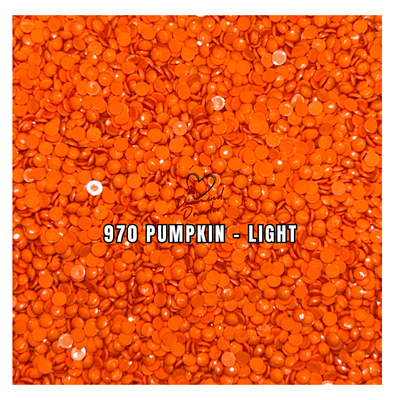 Diamond Dander: 970 Pumpkin - Light -  Round Drill