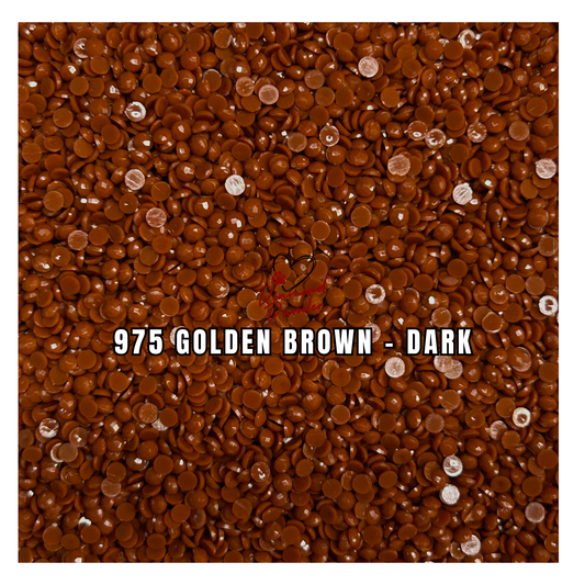 Diamond Dander: 975 Golden Brown - Dark -  Round Drill