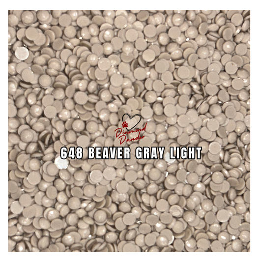 Diamond Dander: 648 Beaver Gray Light - Round Drill