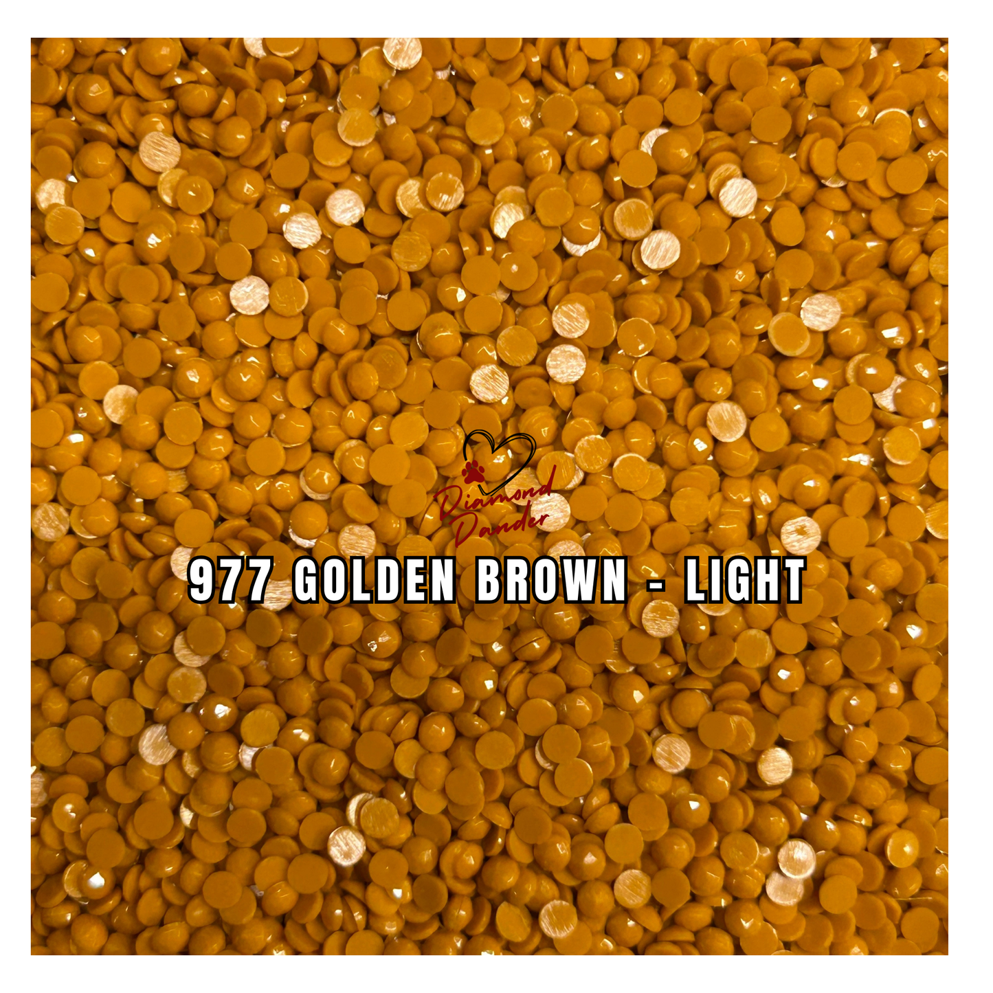 Diamond Dander: 977 Golden Brown - Light -  Round Drill