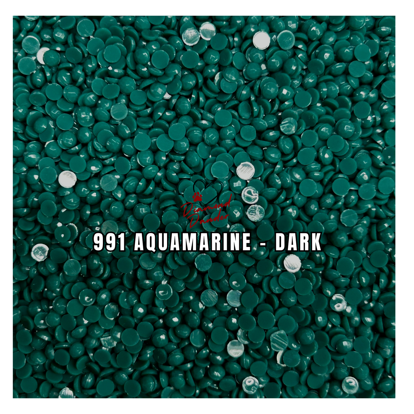 Diamond Dander: 991 Aquamarine - Dark -  Round Drill