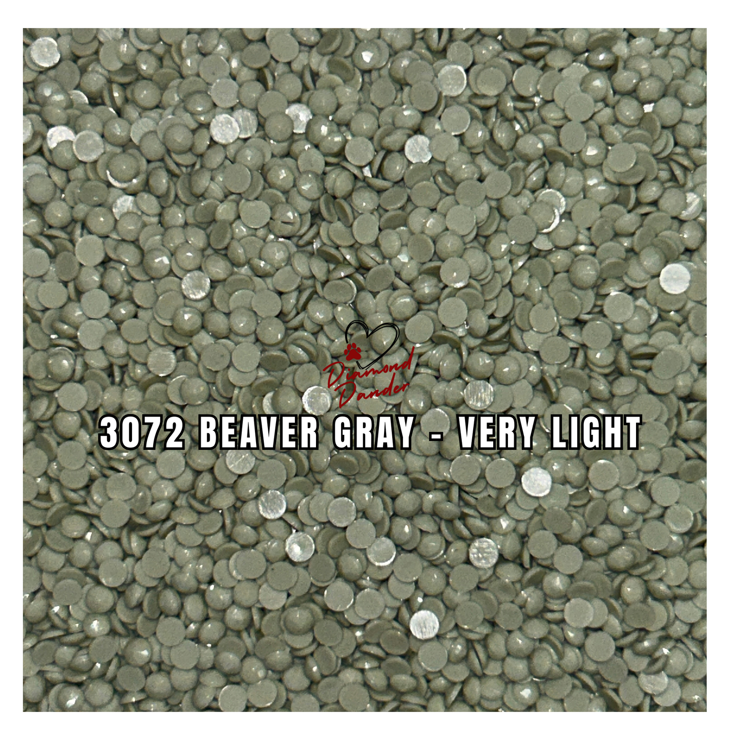 Diamond Dander: 3072 Beaver Gray - Very Light -  Round Drill