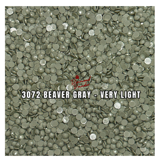 Diamond Dander: 3072 Beaver Gray - Very Light -  Round Drill