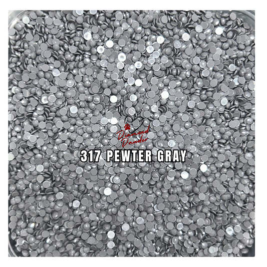Diamond Dander: 317 Pewter Gray -  Round Drill