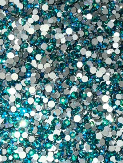 Diamond Dander: Filler Peacock AB Glass Rhinestones
