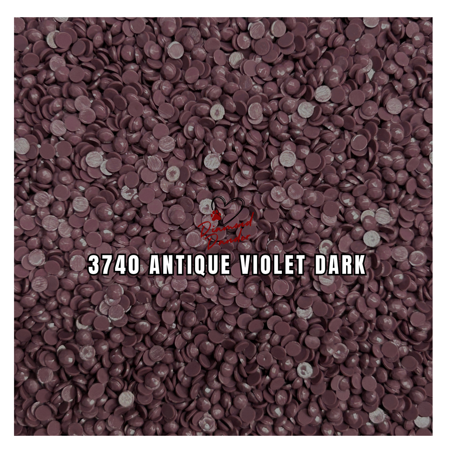 Diamond Dander: 3740 Antique Violet Dark -  Round Drill