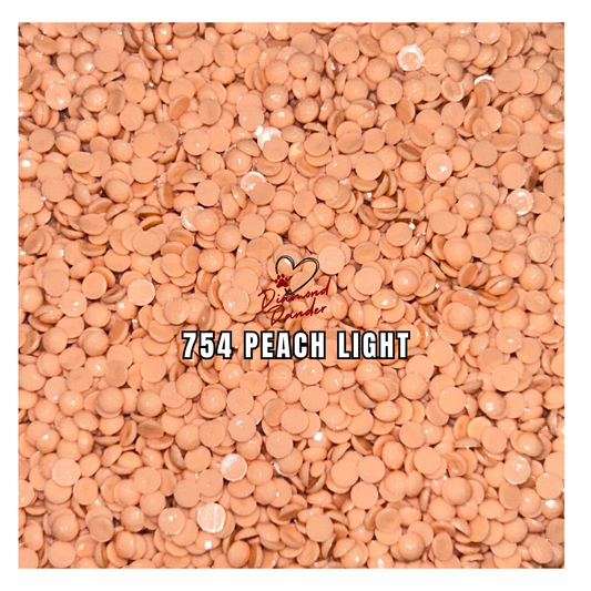 Diamond Dander: 754 Peach Light - Round Drill