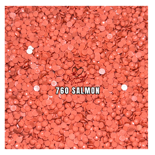 Diamond Dander: 760 Salmon - Round Drill