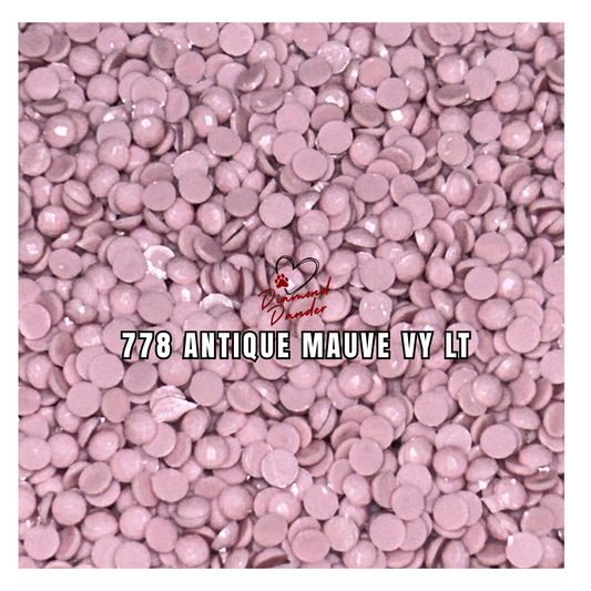Diamond Dander: 778 Antique Mauve Vy Lt - Round Drill