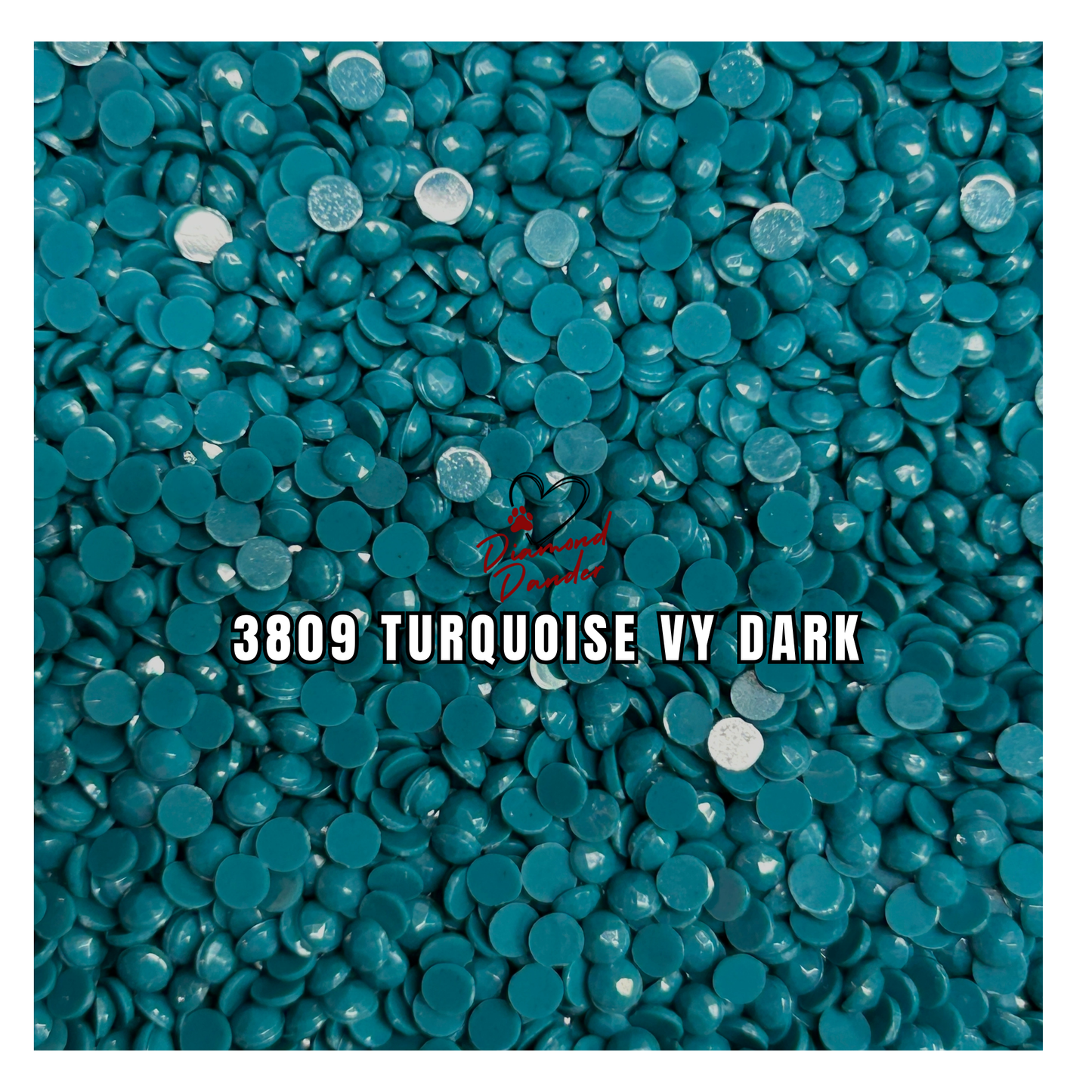 Diamond Dander: 3809 Turquoise Vy Dark -  Round Drill