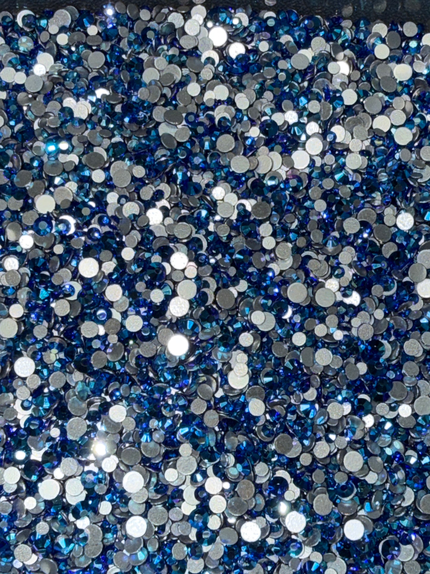 Diamond Dander: Filler Sapphire AB Glass Rhinestones