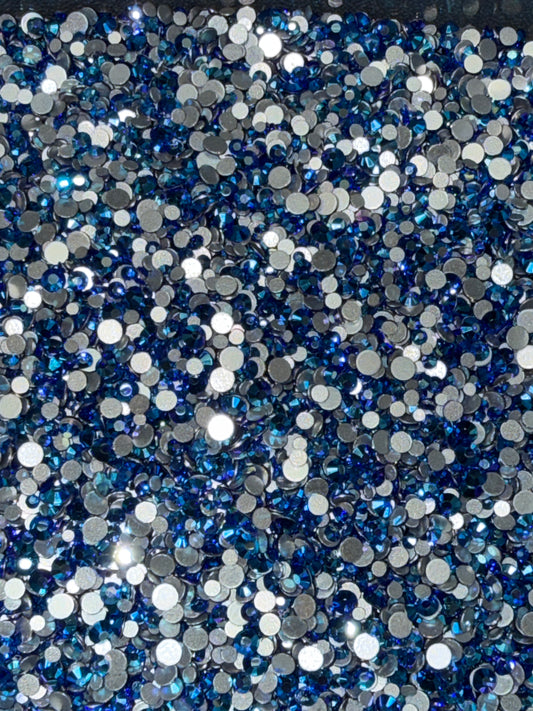 Diamond Dander: Filler Sapphire AB Glass Rhinestones