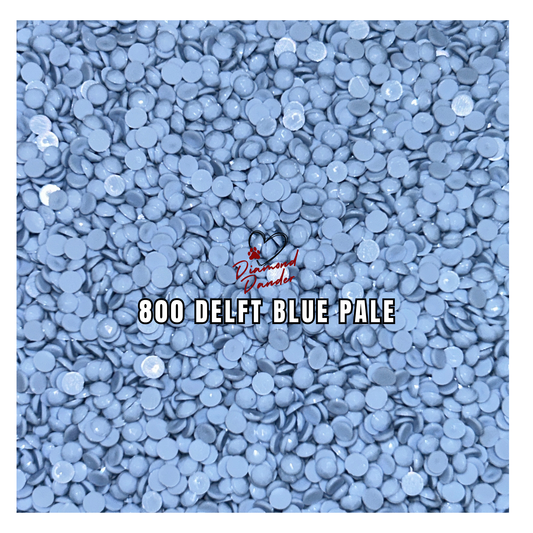 Diamond Dander: 800 Delft Blue Pale - Round Drill