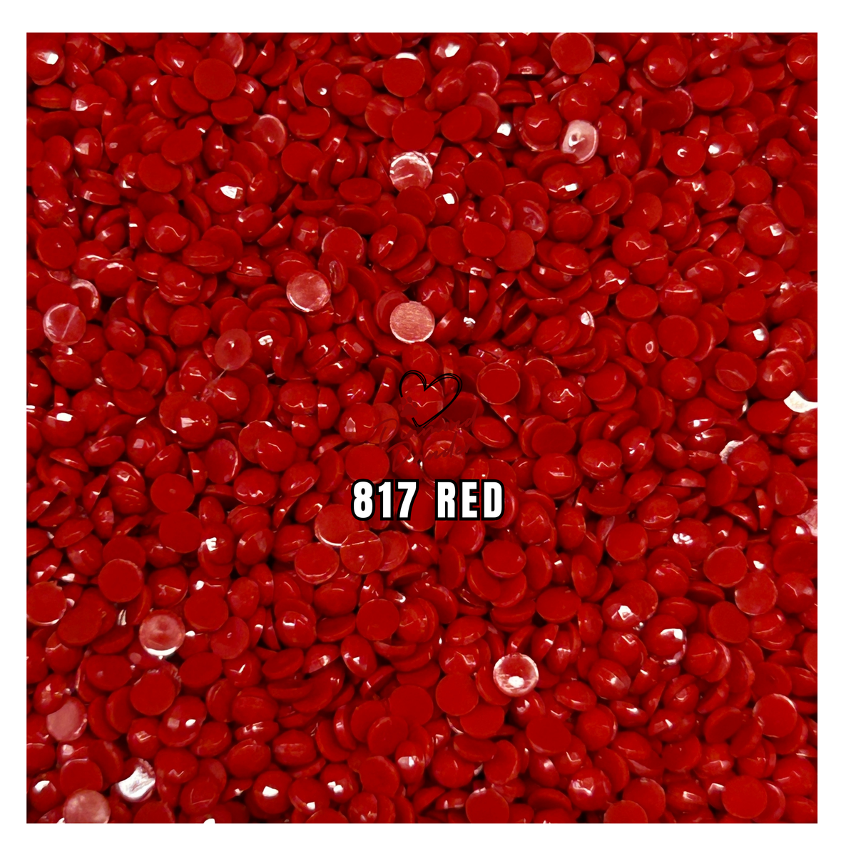 Diamond Dander: 817 Red - Round Drill