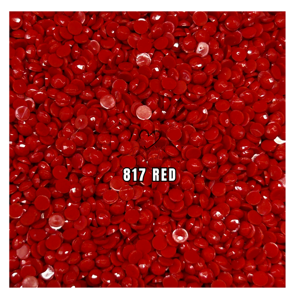 Diamond Dander: 817 Red - 2.8mm Round Drill